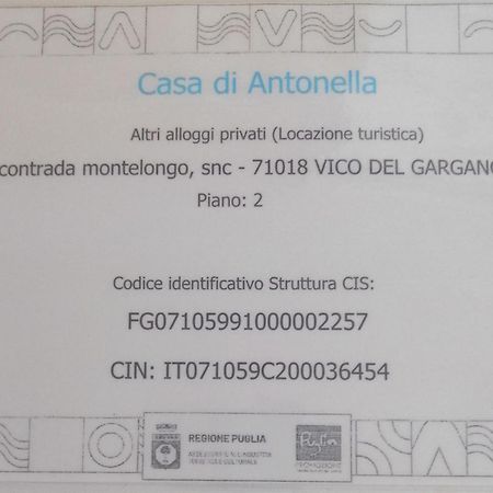 La Casa Di Antonella Villa Vico Del Gargano Exterior photo